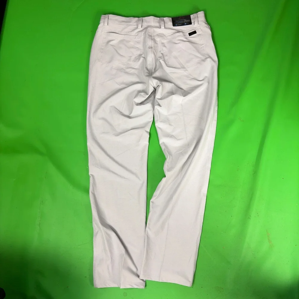 Greg Norman Performance Golf Pants Mens 34/32 Gray Stretch Comfort Wicking NWT